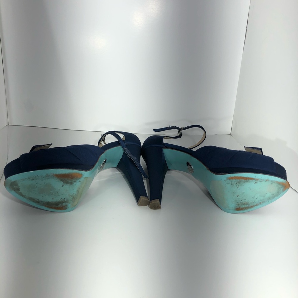 Betsey Johnson Something Blue Pouf Platform Sandal - Picture 5 of 8